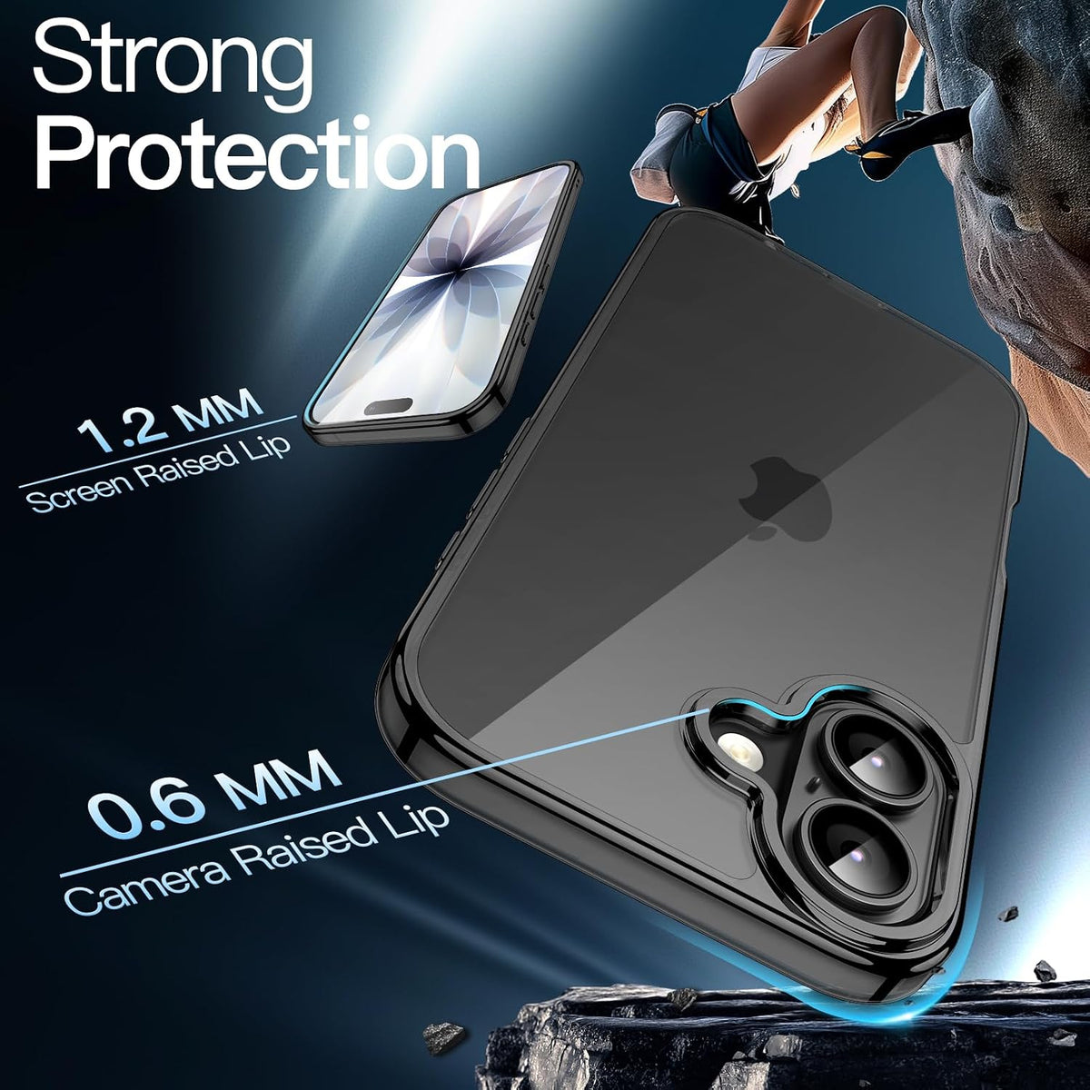 JETech Case for iPhone 17, Anti-Yellowing, Clear