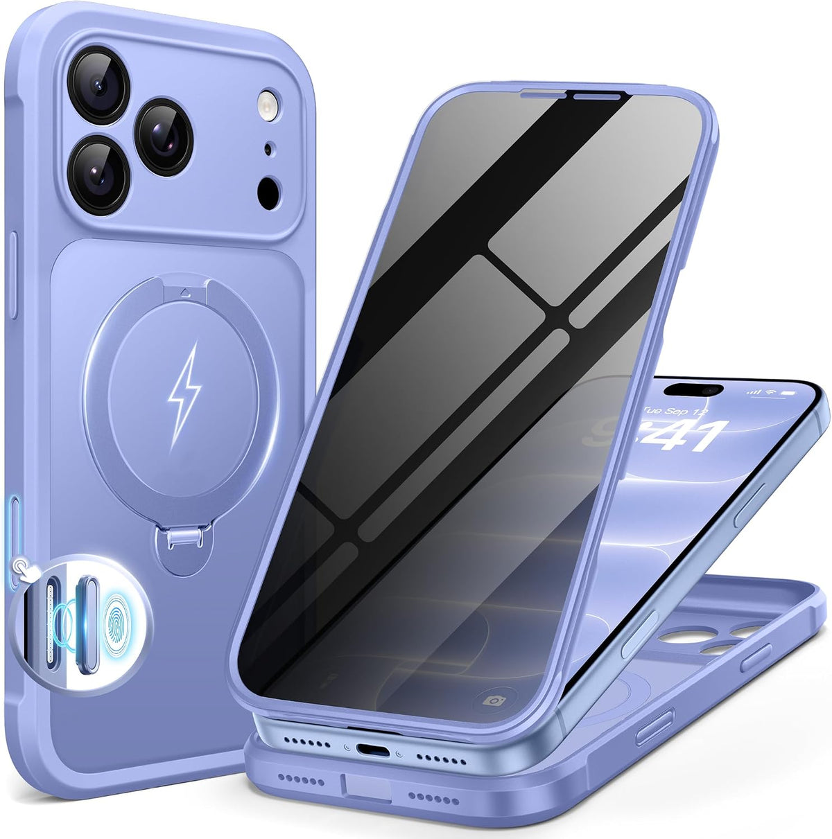 BERFY for iPhone 16 Pro Max Case, Fit for MagSafe