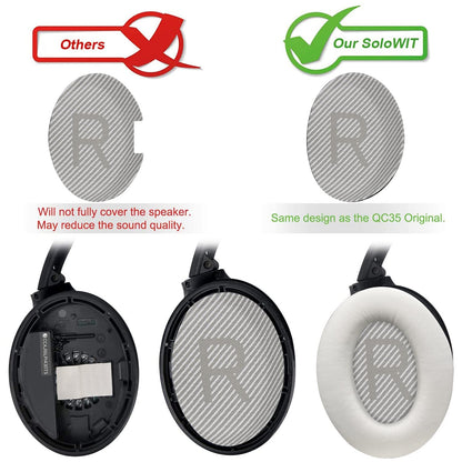 Earpads for Bose QC35 & QC35 ii - Black