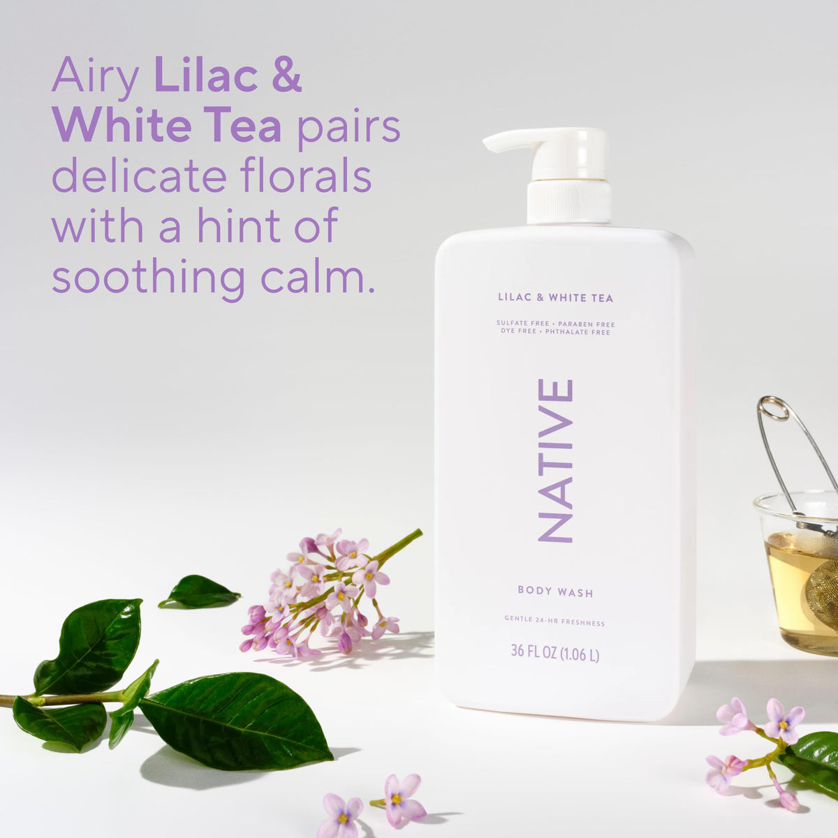 Native Body Wash 3 Pack - Natural Body Wash Women & Men - SLS & Paraben Free - Cucumber & Mint, Coconut & Vanilla, Lavender & Rose