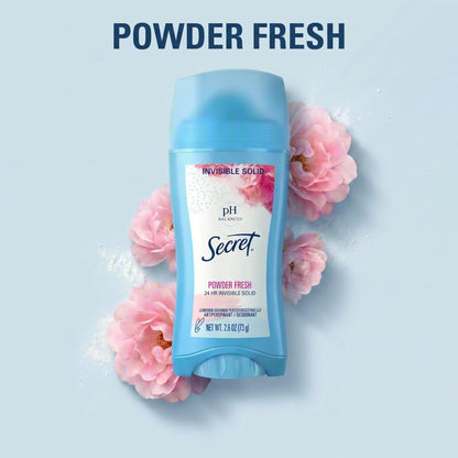 Secret Antiperspirant Deodorant for Women, Shower Fresh, 2.6 oz Pack of 2