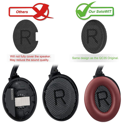 Earpads for Bose QC35 & QC35 ii - Black