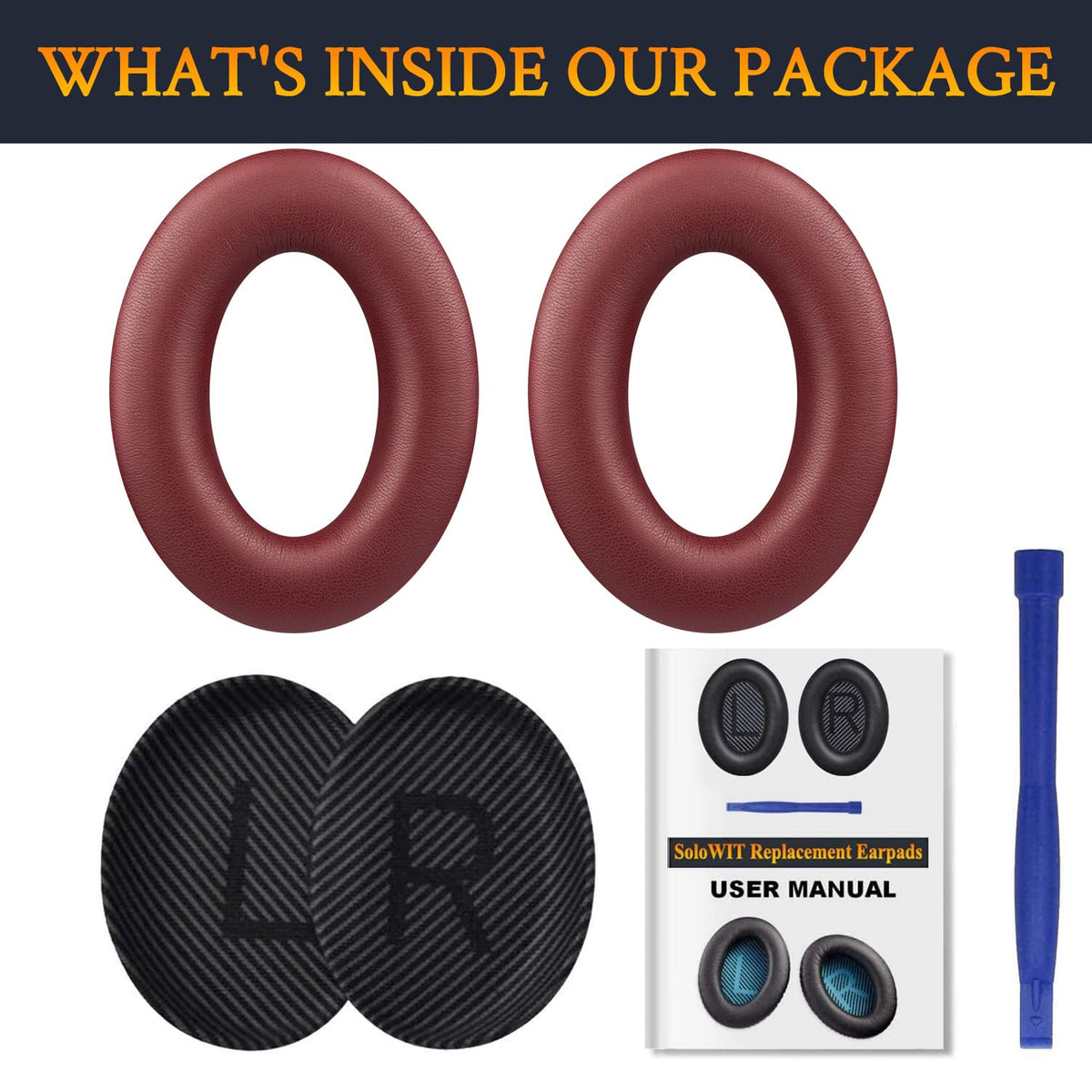 Earpads for Bose QC35 & QC35 ii - Black