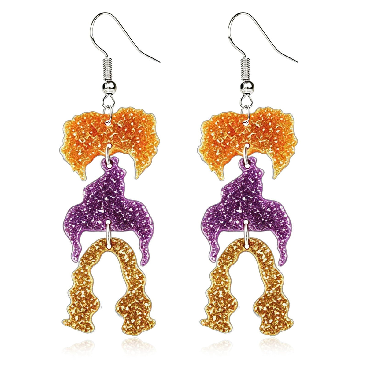 Hocus Pocus Earrings for Women Spooky Witch Halloween Pumpkin Earrings Halloween Accessories Witch Jewelry