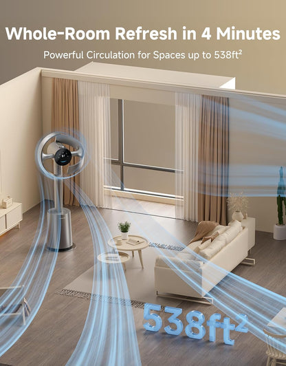 dreame Bladeless Tower Fan MF10 for Bedroom with 270° Spatial Airflow