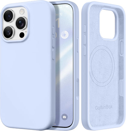 GolbinBox Magnetic for iPhone 13/14 Case, Silicone Cover, Blackcurrant