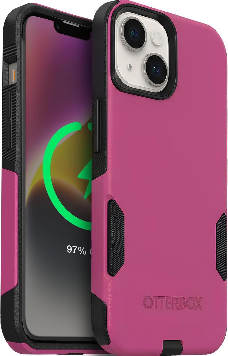 OtterBox iPhone 14 & iPhone 13 Commuter Series Case - BLACK , slim & tough, pocket-friendly, with port protection