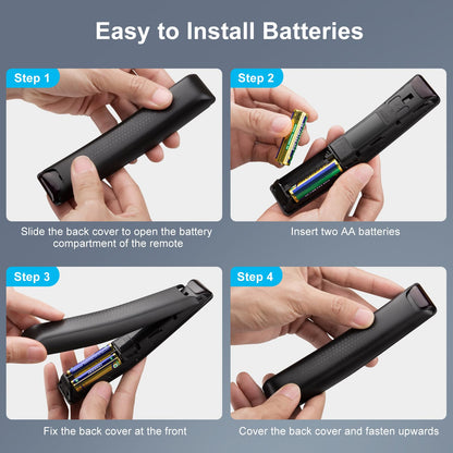 Replacement for Samsung TV Remote, for All 2018-2024 Samsung Remote Control for Smart TV with Voice Control. No Solarcell. 2-Year Warranty.