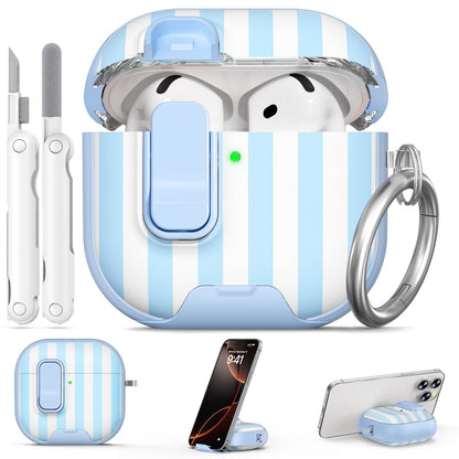 for AirPods Pro 2nd/1st Case (2023-2019)-Purple Bell Flower