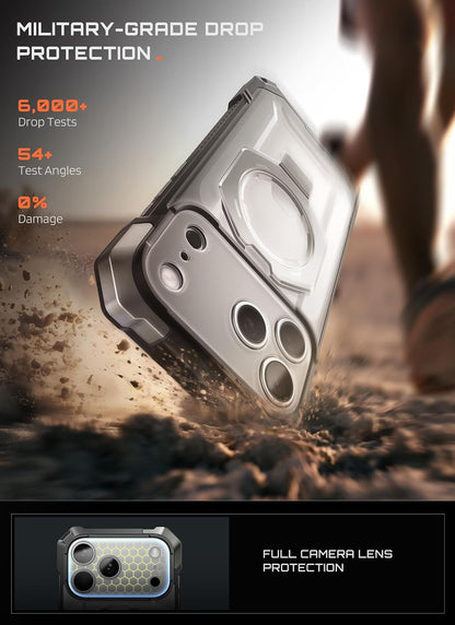 SUPCASE for iPhone 17 Case with Stand & Camera Control Button, Black