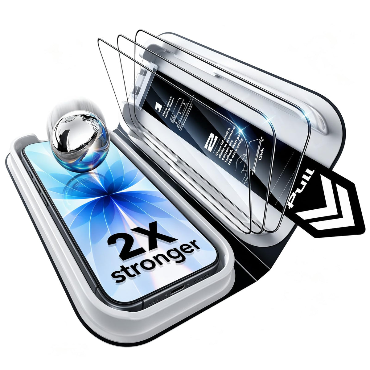 ESR 3 Pack for iPhone 17 Pro Max Screen Protector, Classic Clear