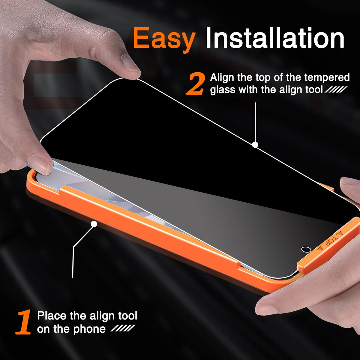 Milomdoi Privacy Screen Protector for iPhone 18 Pro Max, Tempered Glass