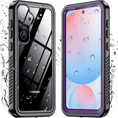 Temdan Compatible with iPhone 17 Pro Case,Waterproof Built-in Screen & Camera Protector IP68 Underwater Full Body 17FT Military Dropproof Shockproof Phone Case 6.3"-Blue/Clear