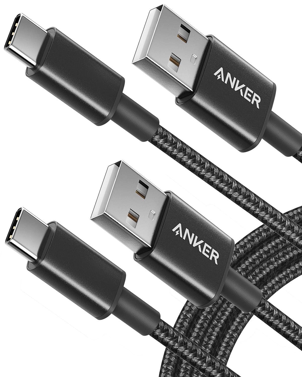 Anker USB A to USB C Cable, USB to USB C Cable(2Pack,3ft,Black)