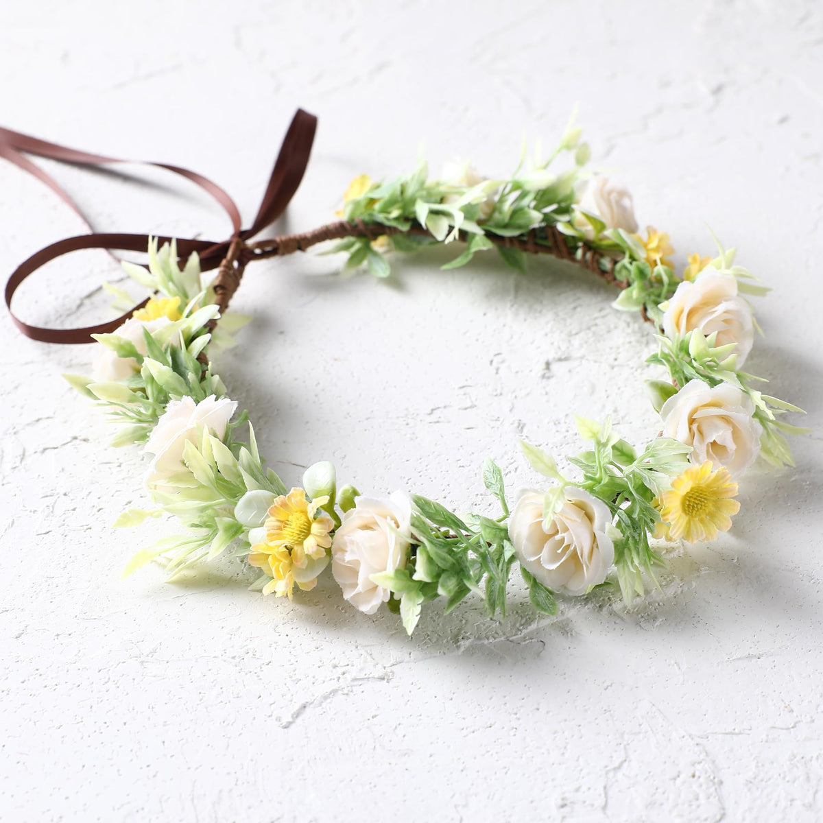 Pink Bohemian Flower Crown, Fairy Babys Breath Flower Headband