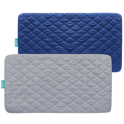 Crib Mattress Protector Sheets Fitted Waterproof Mattress Pad Cover 2 Pack
