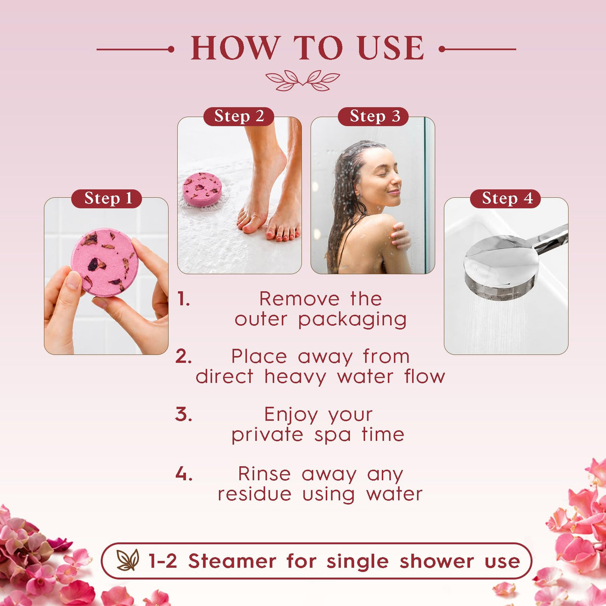 SWCANDY Sandalwood Shower Steamers 8 Pack, Home Spa Self Care
