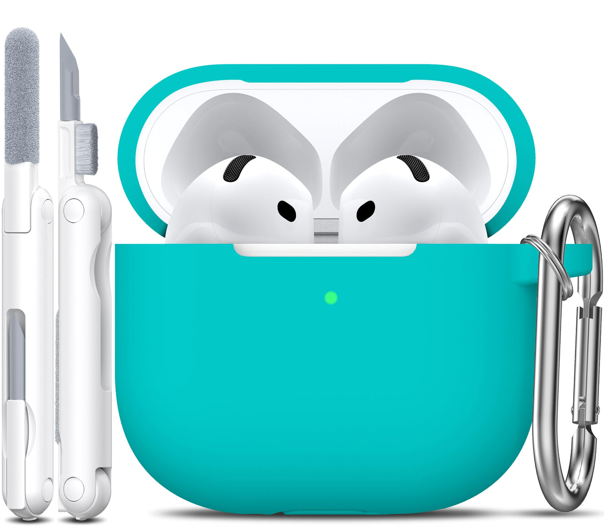 R-fun for AirPods 2nd/1st Case Silicone Cover, Banana Violet