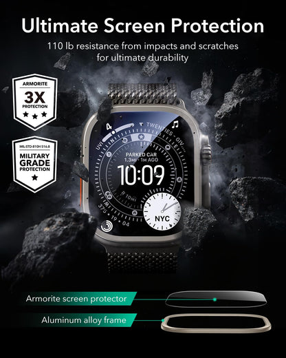 ESR Armorite Screen Protector for Apple Watch Ultra 4 2026/3/2/Ultra
