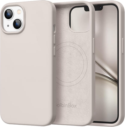 GolbinBox Magnetic for iPhone 13/14 Case, Silicone Cover, Blackcurrant