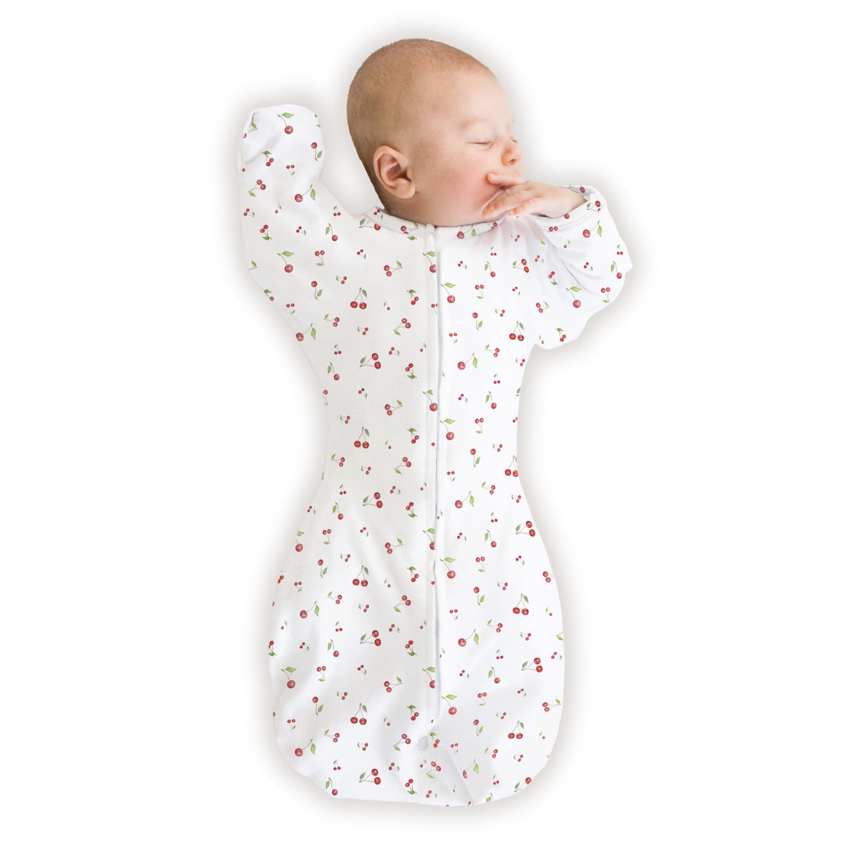 SwaddleDesigns Transitional Swaddle Sack, Cotton, Heathered Gray, 6-9mo