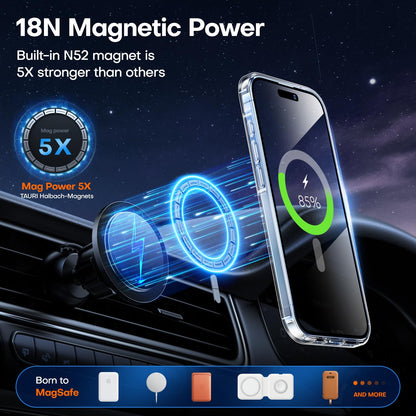 TAURI for iPhone 16 Pro Case, Compatible with MagSafe, Clear