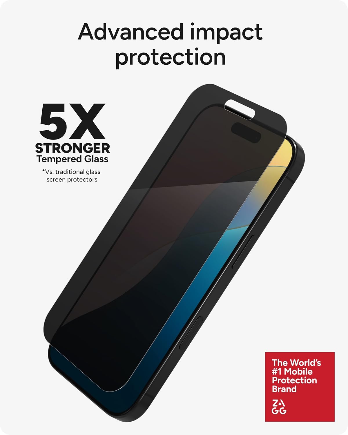 ZAGG Glass Elite Privacy Screen Protector for iPhone 17 Pro Max