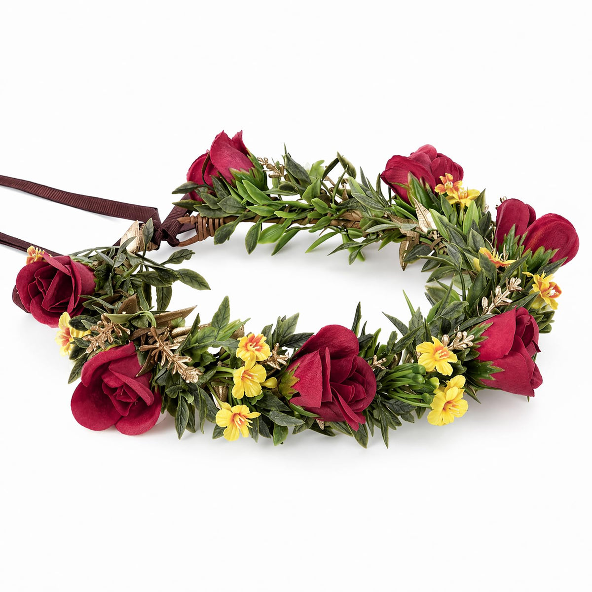Pink Bohemian Flower Crown, Fairy Babys Breath Flower Headband