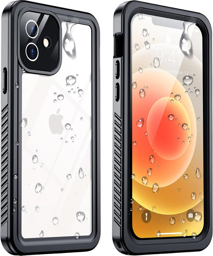 Temdan Compatible with iPhone 17 Pro Case,Waterproof Built-in Screen & Camera Protector IP68 Underwater Full Body 17FT Military Dropproof Shockproof Phone Case 6.3"-Blue/Clear