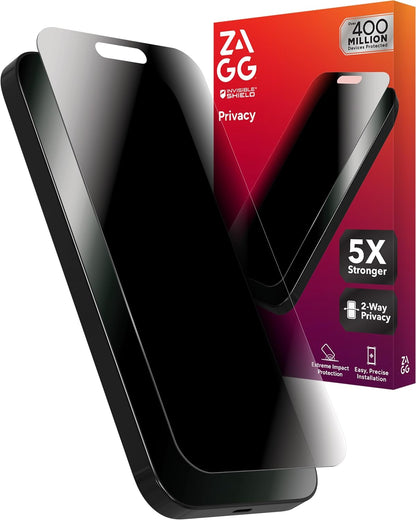 ZAGG Glass Elite Privacy Screen Protector for iPhone 17 Pro Max