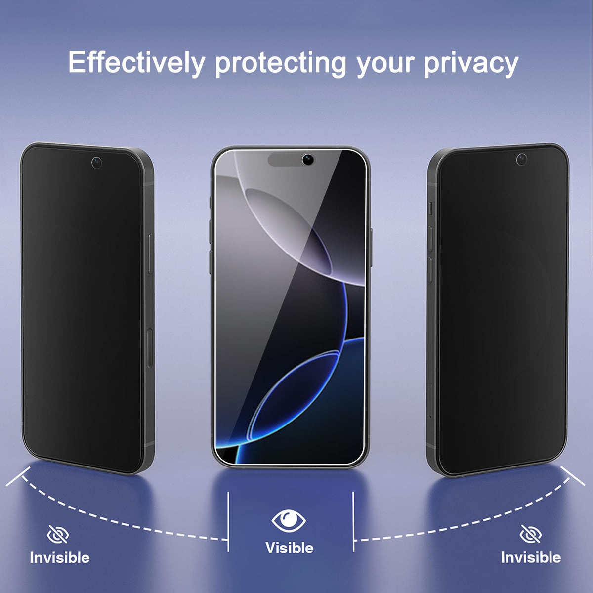 Ailun 3 Pack Privacy Screen Protector for iPhone 17 Pro Max, Tempered Glass