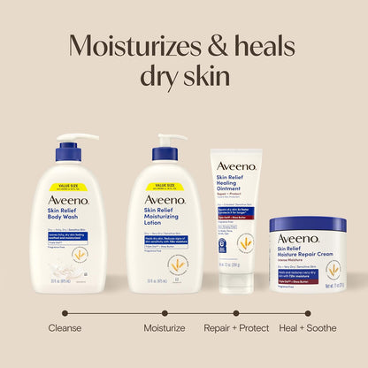 Aveeno Skin Relief Body Wash, Fragrance-Free, 33 fl. oz