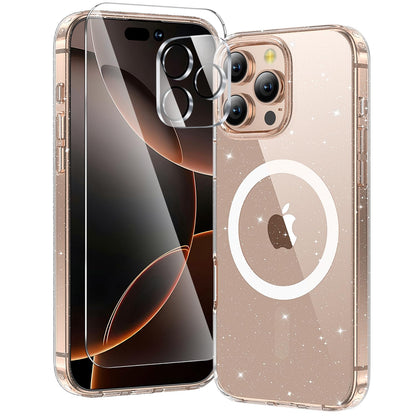 toushion 3 in 1 for iPhone 15 Plus Case Transparent