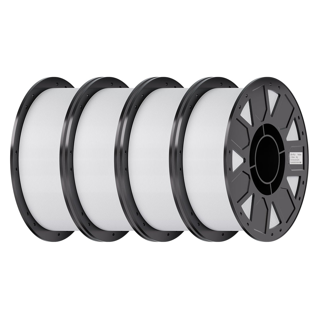 Creality PETG Filament 1.75mm 4KG, Black+White+Blue+Red, Total 4-Pack