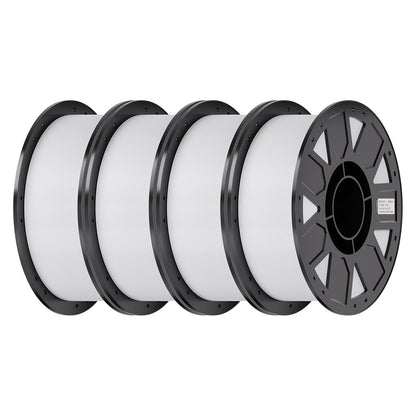 Creality PETG Filament 1.75mm 4KG, Black+White+Blue+Red, Total 4-Pack