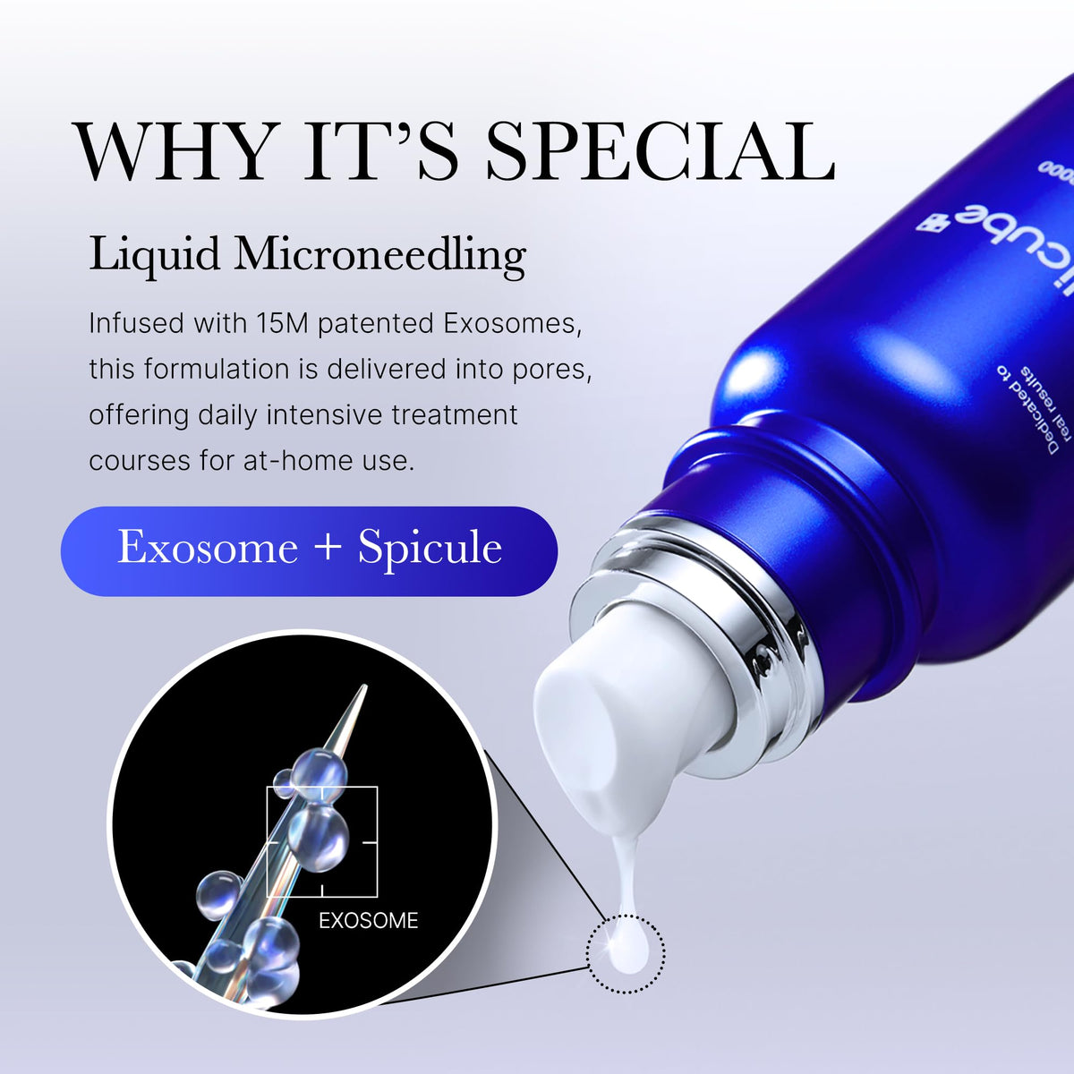 medicube Exosome Shot Zero 2,000 PPM Spicule Facial Serum For Pores & Sebum