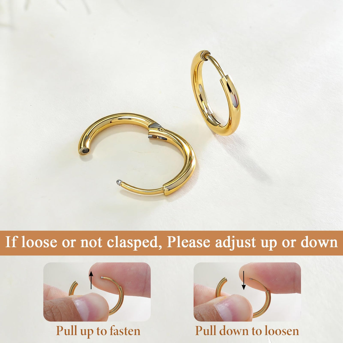 1Pair 316L Surgical Steel Opal Small Hoop Earrings for Women Hypoallergenic Medical Grade Lightweight For Cartilage Helix Daith Tragus Lobe Piercing Jewelry