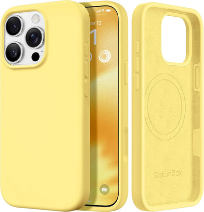 GolbinBox Magnetic for iPhone 13/14 Case, Silicone Cover, Blackcurrant