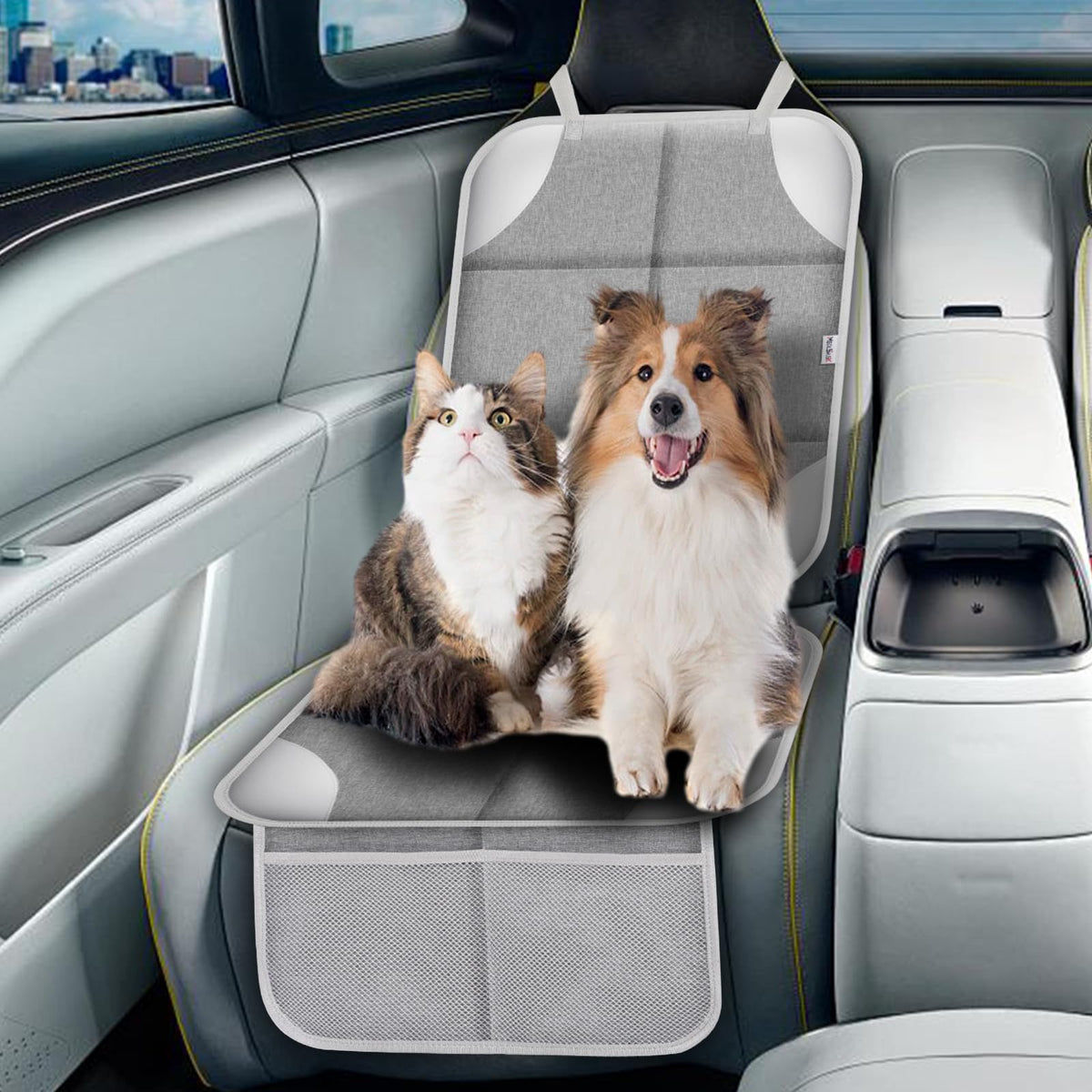 Meolsaek Car Seat Protector for Child Car Seat，Non-Slip Backing No Imprints