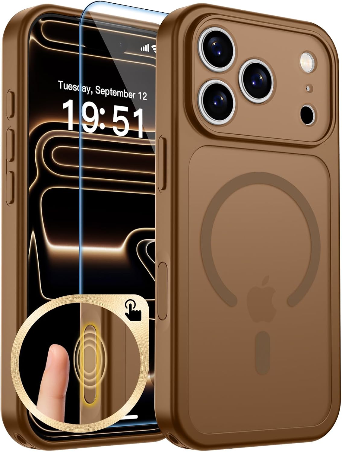 zapica Magnetic for iPhone Air Case, Dark Blue