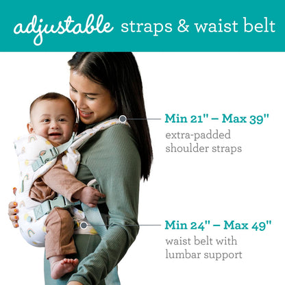 Infantino Flip 4-in-1 Baby Carrier Convertible Ergonomic, Gray