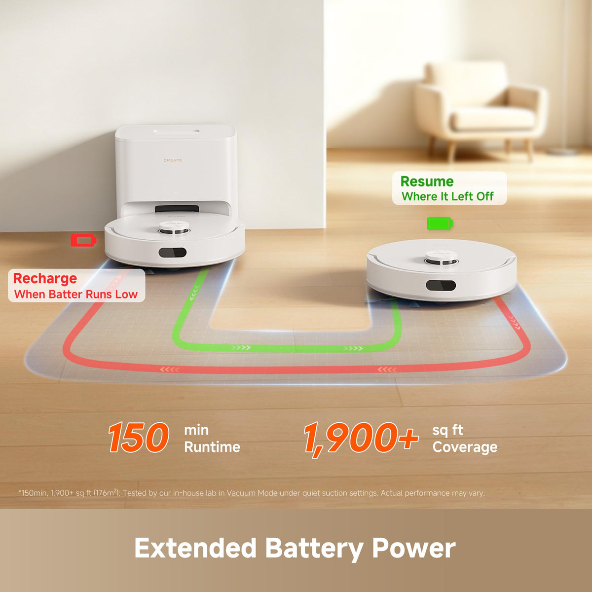 dreame D20 Pro Plus Robot Vacuum and Mop, Detangling DuoBrush for Pet Hair