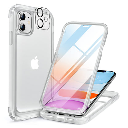 Miracase for iPhone 17e Case & iPhone 16e Case, Full-Body Phone with Built-in Glass Screen Protector, [Magnetic with MagSafe] Military Drop Proof 17 E/ 16 E Cover Bumper 6.1 inch, Black