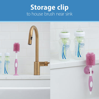 Dr. Brown's Soft Touch Baby Bottle Cleaning Brush, Gray, 1-Pack