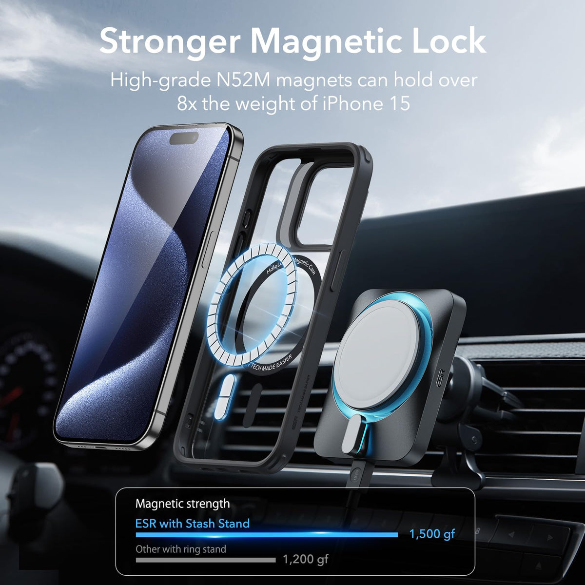 ESR Classic Hybrid for iPhone 18 Pro Max/17 Pro Max Case with Flex Stand