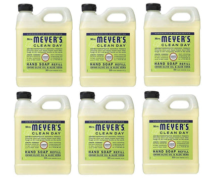MRS. MEYER'S CLEAN DAY Hand Soap Refill, Lemon Verbena Scent, 33 Fl Oz Bottle