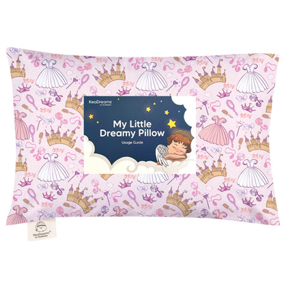 Toddler Pillow with Pillowcase 13x18 My Little Dreamy Pillow(Jolly Rainbow)