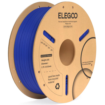 ELEGOO PLA Plus 3D Printer Filament 1.75mm White 2KG, Tougher & Stronger