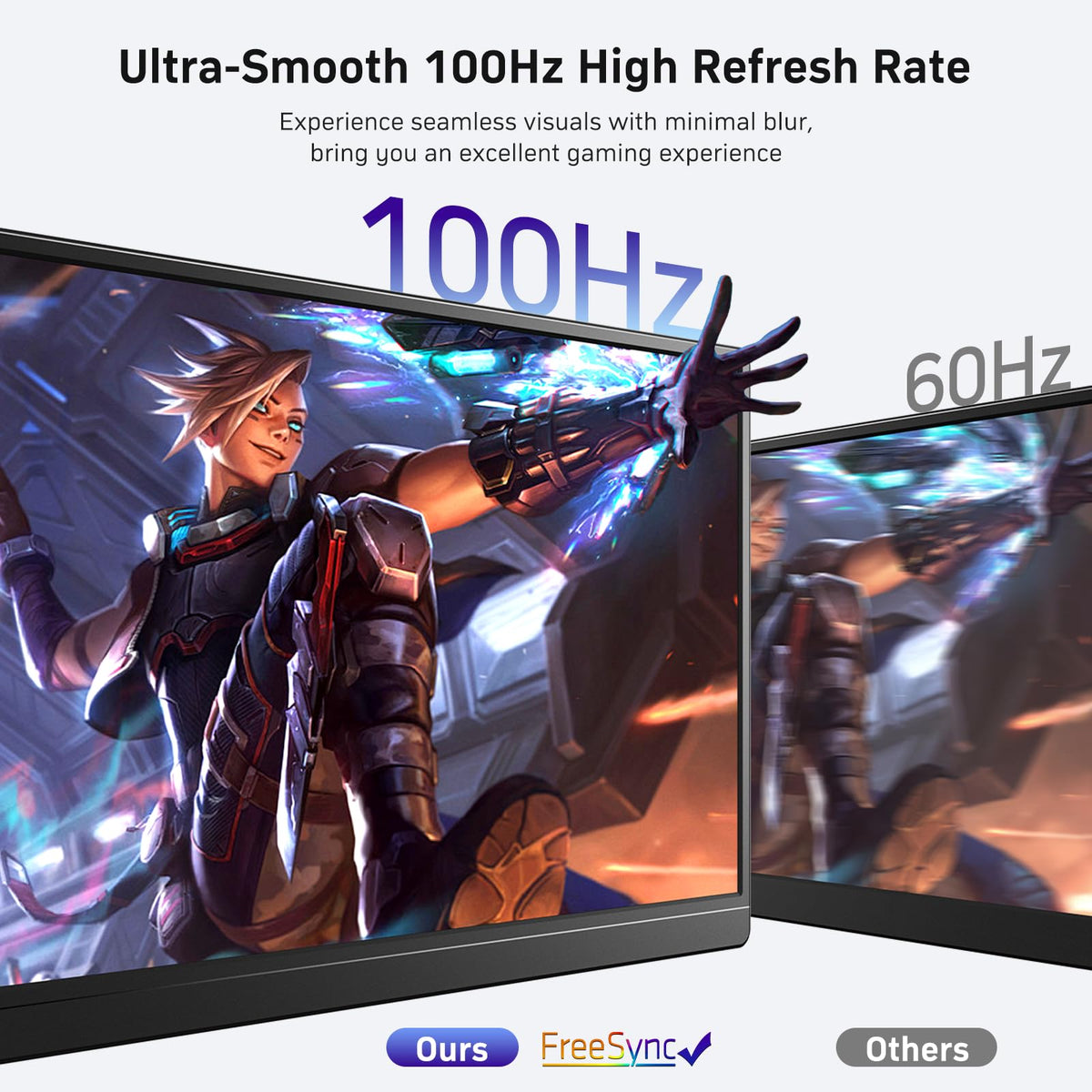 MNN 15.6" 4K Portable Monitor, UHD IPS, USB-C HDMI, with Smart Cover Stand