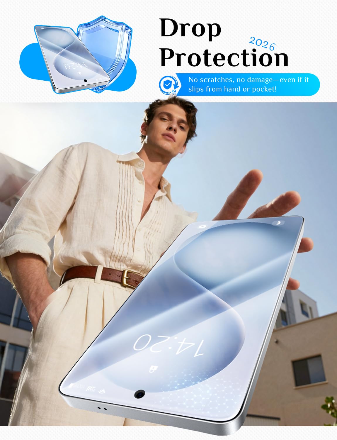 MAGIC JOHN for iPhone 18 Pro Max Screen Protector Easy Installation